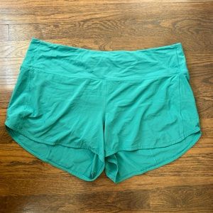 Green Lululemon Speed Up High-Rise Lined Short 4”